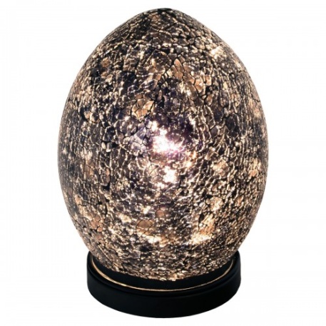 Black-Small-Mosaic-Glass-Egg-Lamp
