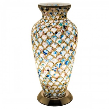 Blue-tile-mosaic-vase-lamp