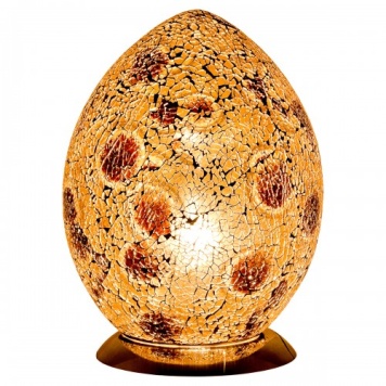 Mocha-medium-mosaic-glass-egg-lamp