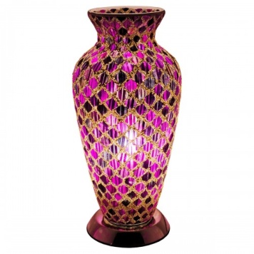 Purple-tile-mosaic-glass-vase-lamp