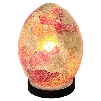 Red-Small-Mosaic-Glass-Egg-Lamp