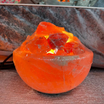 Rock Salt Lamp/Fire Bowl